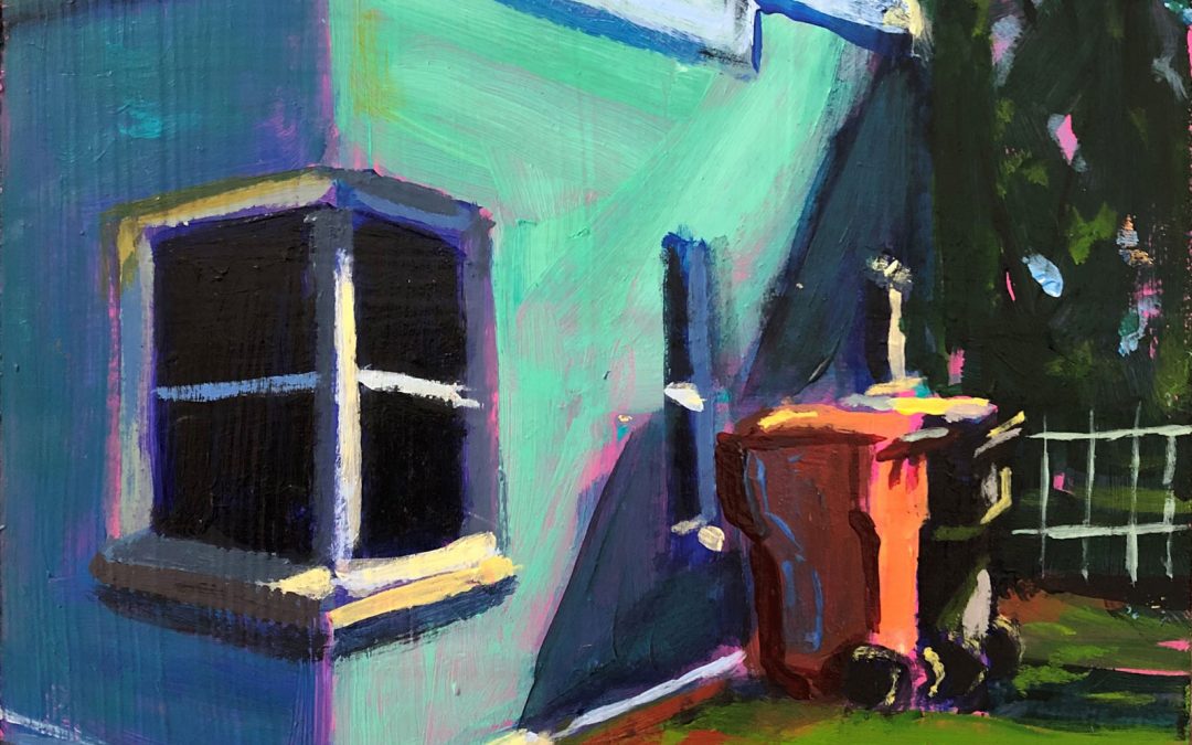 Family Portrait: House and Waste Bins